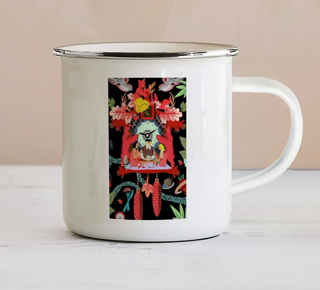 Home tazza in smalto da Kateřina Bažantová