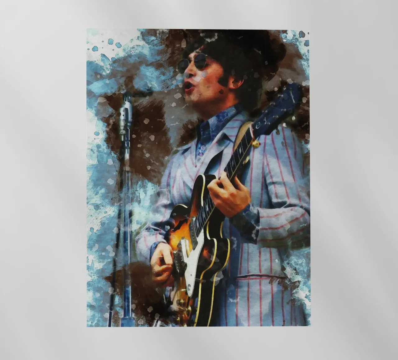 Smudge of Portrait John Lennon backlit film by Gunawan Rb