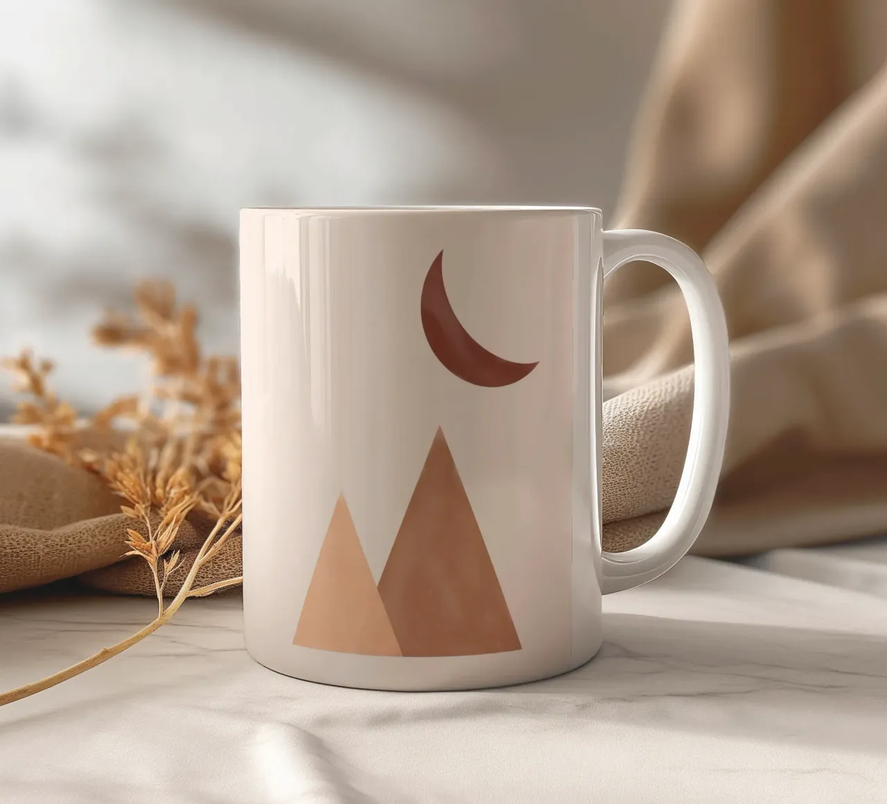 Astratto Boho metà secolo Pattern 17 tazza in ceramica da Paigaam Studio