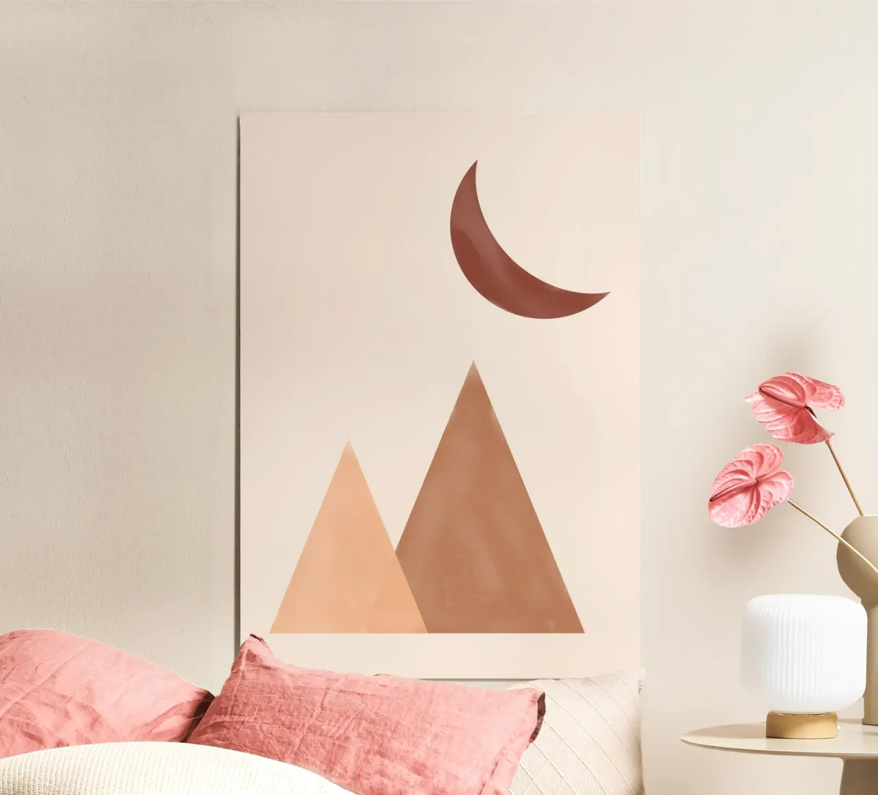 Astratto Boho metà secolo Pattern 17 alluminio dibond da Paigaam Studio