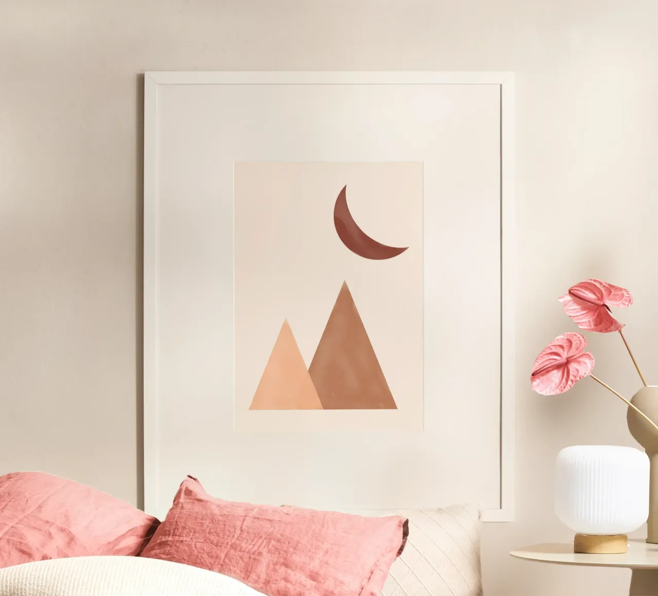 Astratto Boho metà secolo Pattern 17 carta hahnemühle da Paigaam Studio