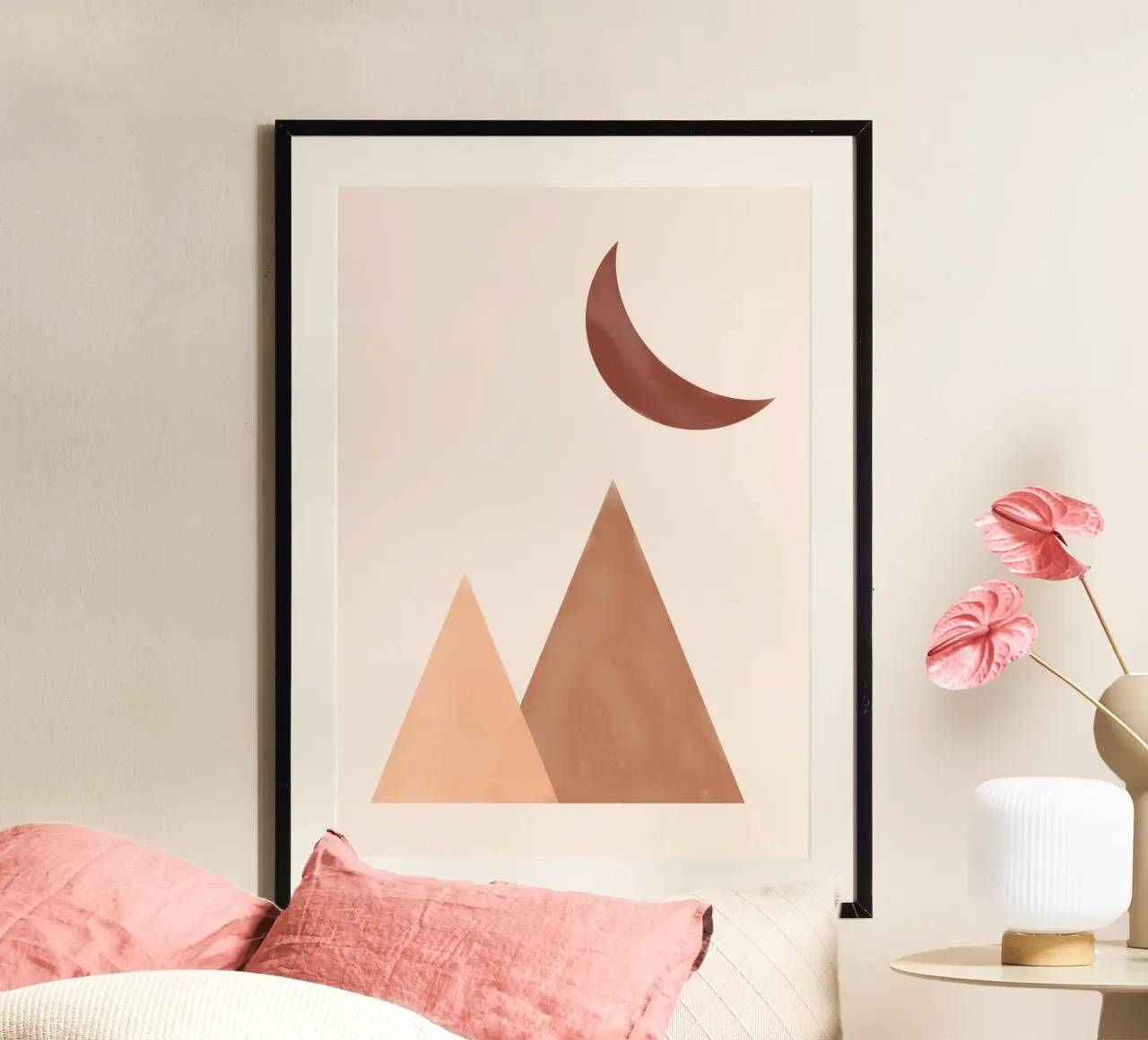 Astratto Boho metà secolo Pattern 17 carta hahnemühle da Paigaam Studio