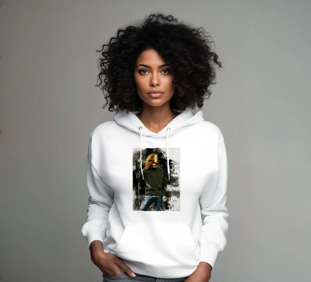 Sbaffo di Jim Morrison felpa con cappuccio da Gunawan Rb