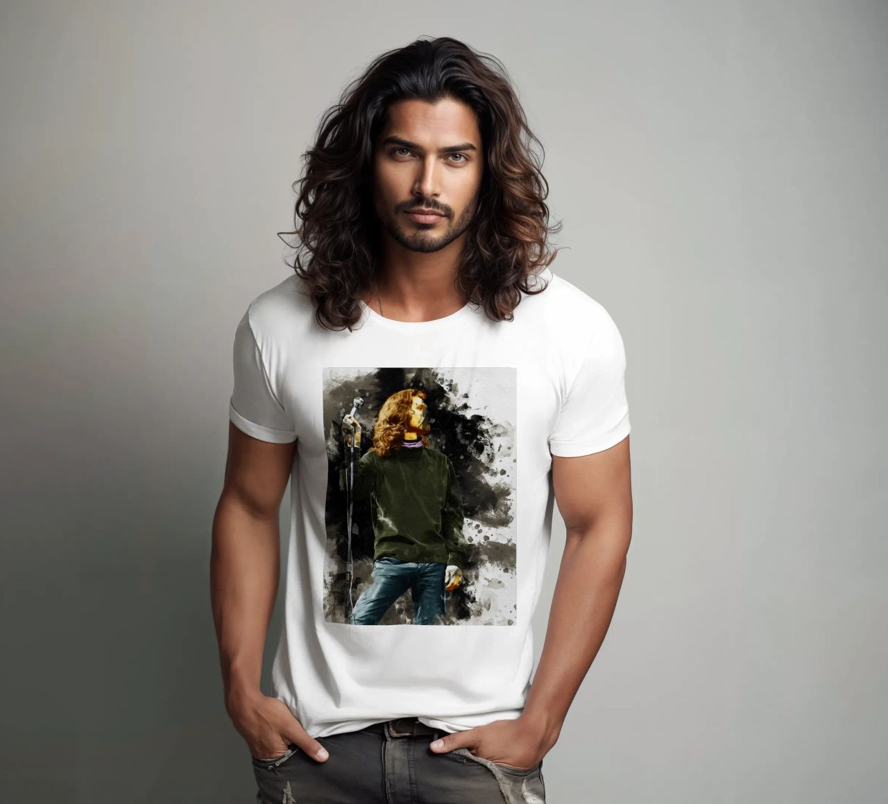 Mancha de Jim Morrison camiseta de Gunawan Rb