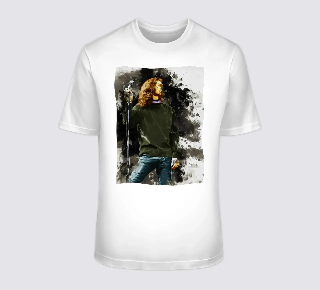 Smudge of Jim Morrison t-shirt by Gunawan Rb