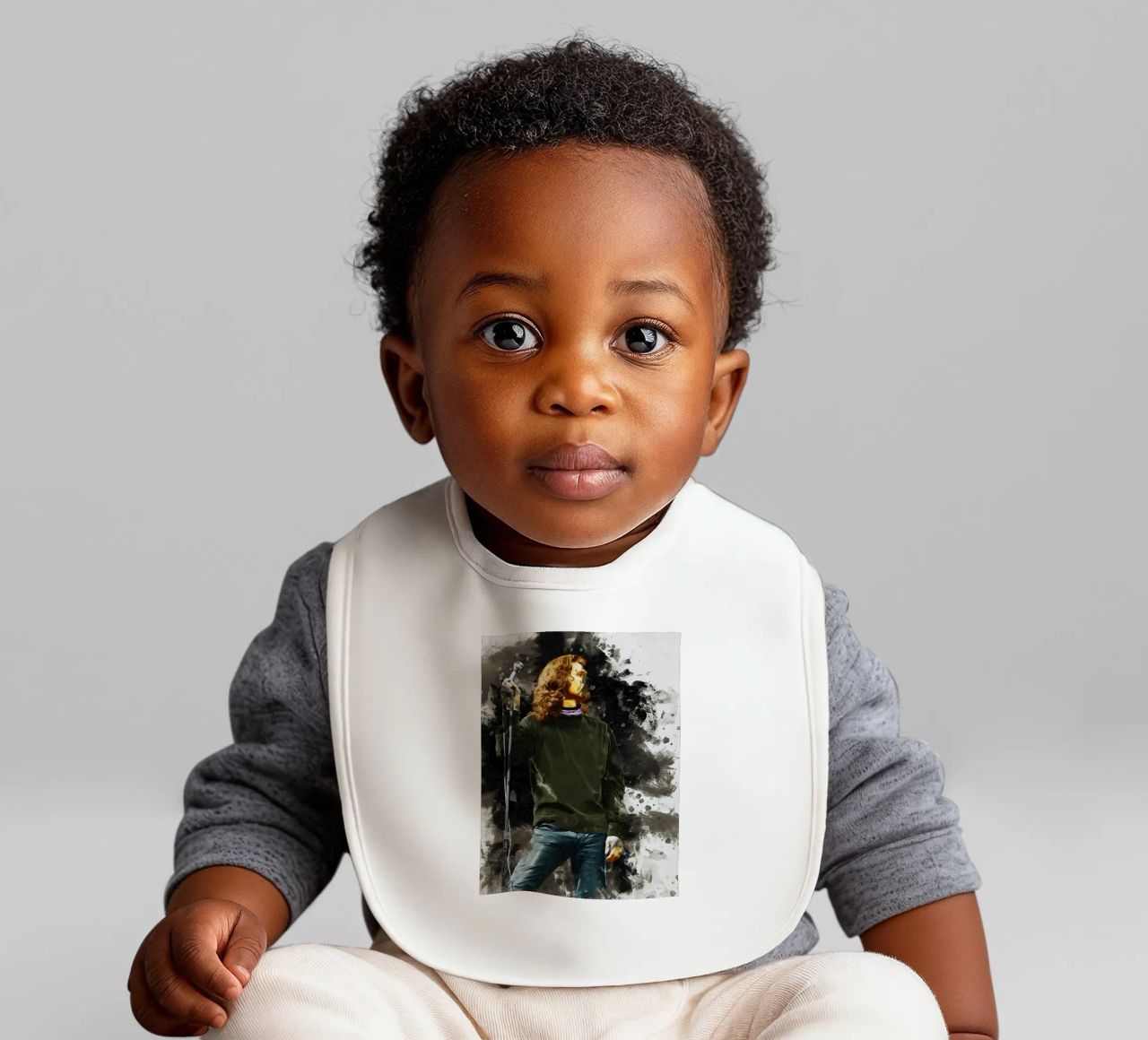 Mancha de Jim Morrison babero de Gunawan Rb