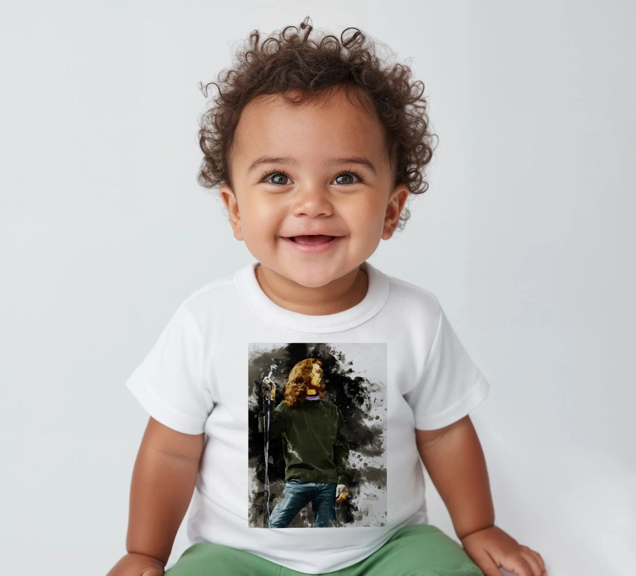 Mancha de Jim Morrison camiseta de bebé de Gunawan Rb