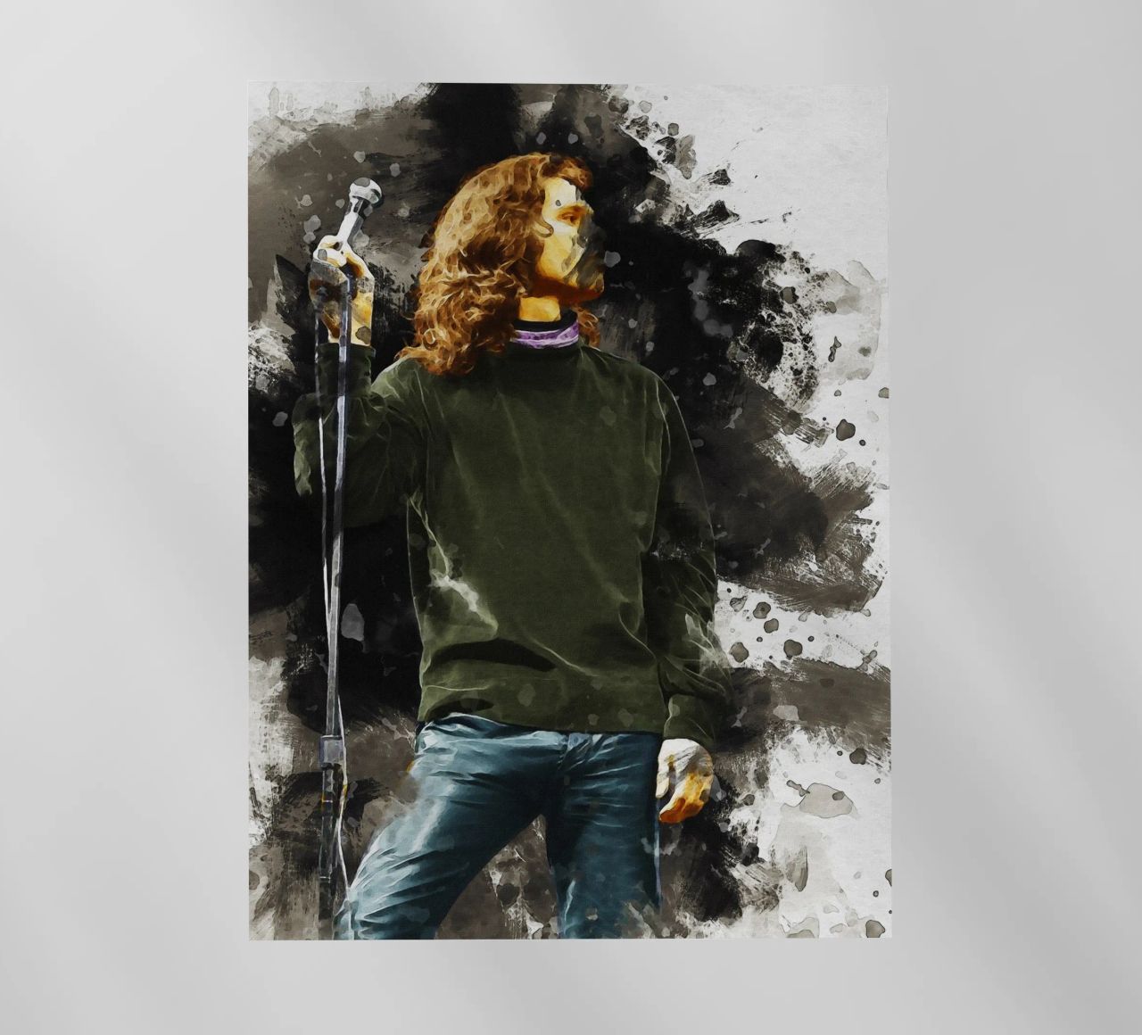 Mancha de Jim Morrison lámina retroiluminada de Gunawan Rb