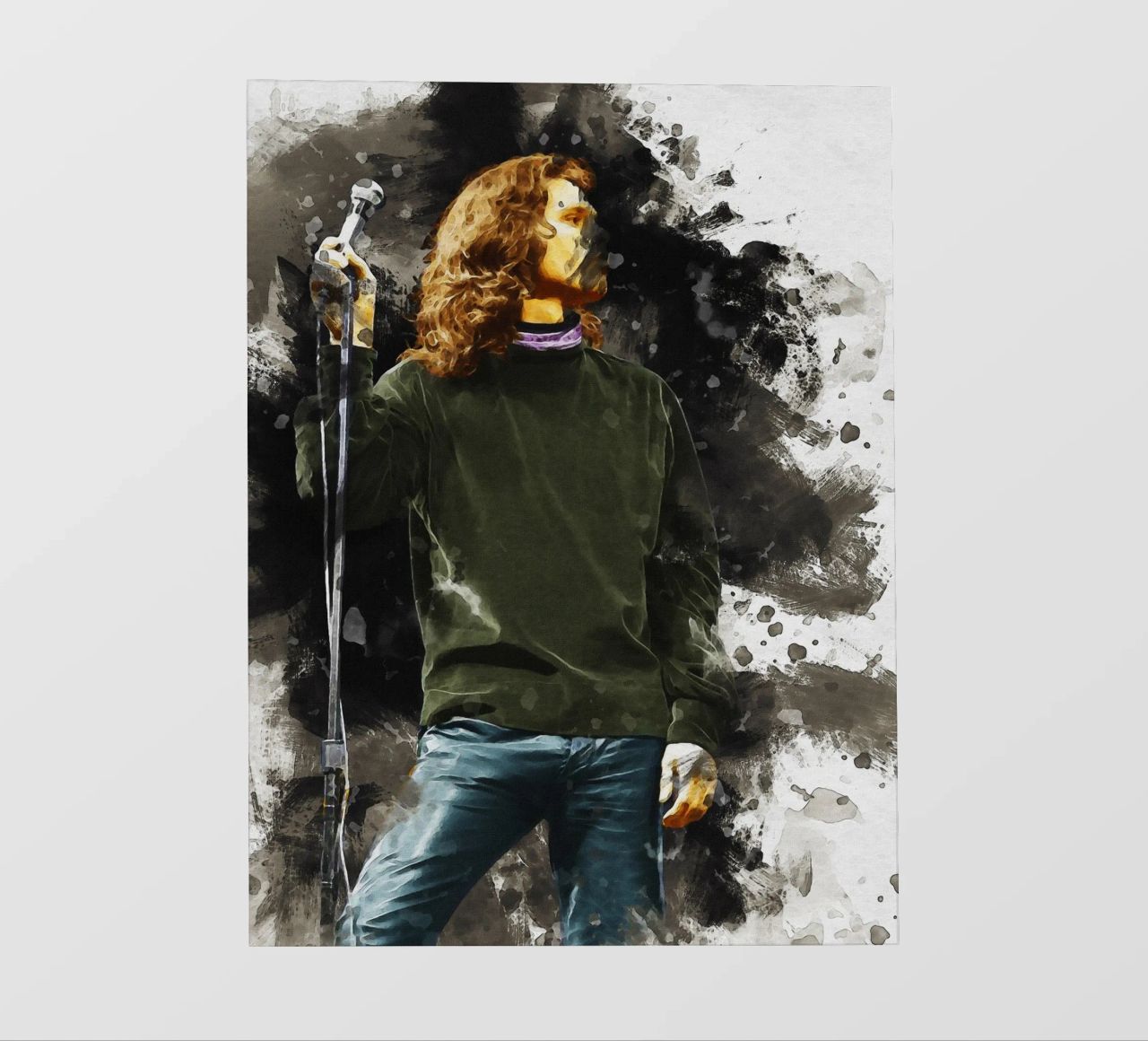 Mancha de Jim Morrison lámina retroiluminada de Gunawan Rb