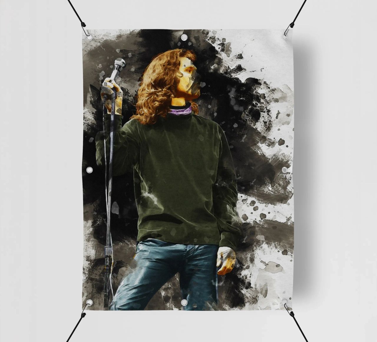 Mancha de Jim Morrison lonas publicitarias de Gunawan Rb