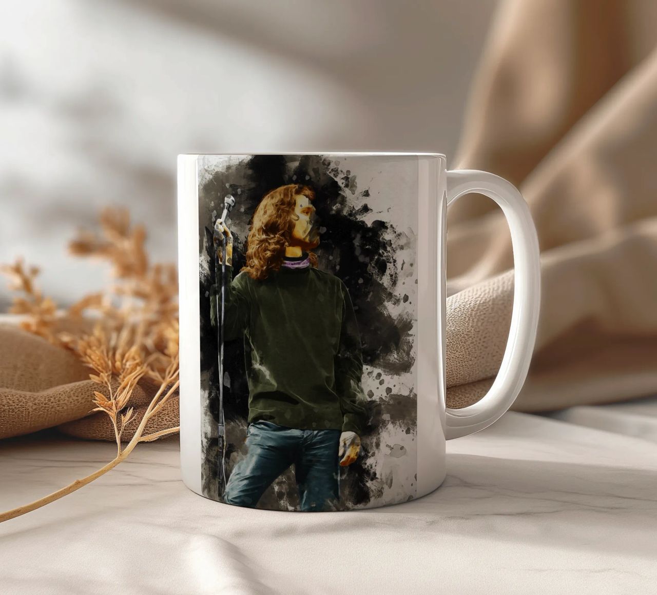 Mancha de Jim Morrison taza de cerámica de Gunawan Rb