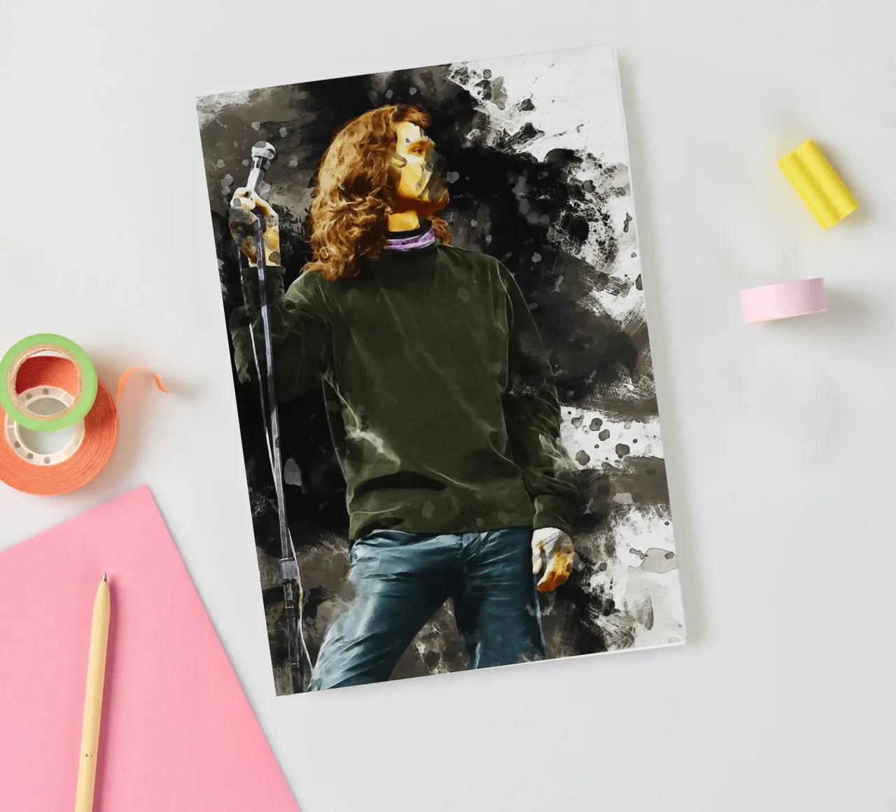 Smudge of Jim Morrison notebook by Gunawan Rb