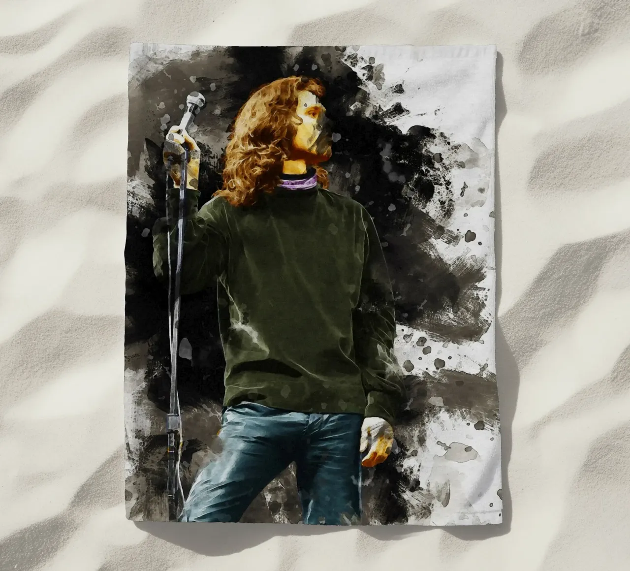 Sbaffo di Jim Morrison telo mare da Gunawan Rb
