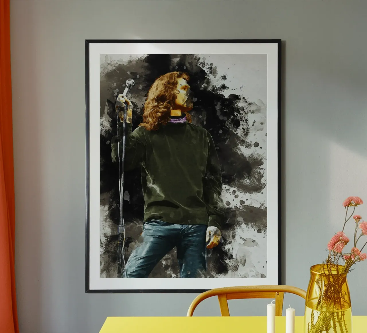 Sbaffo di Jim Morrison poster da Gunawan Rb