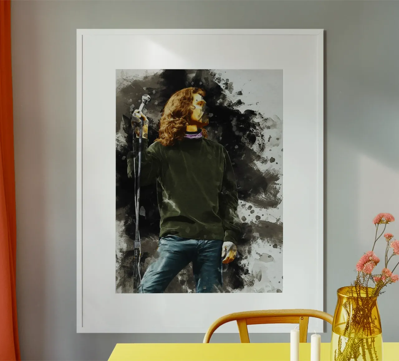 Sbaffo di Jim Morrison poster da Gunawan Rb