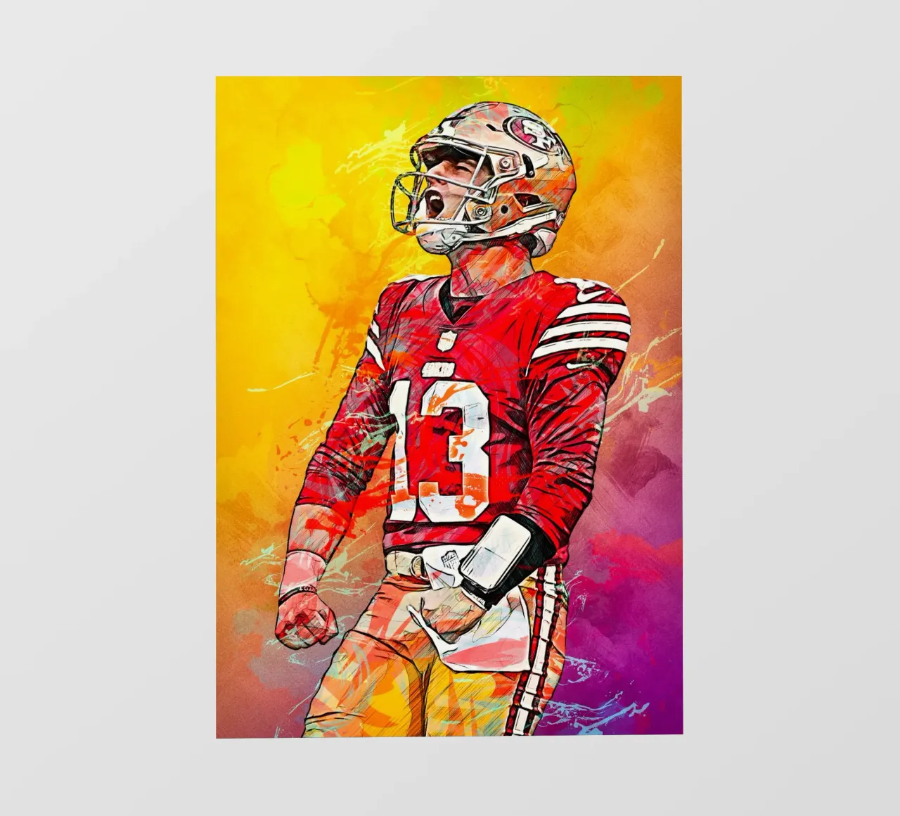 Brock Purdy NFL telo in pvc da tenten