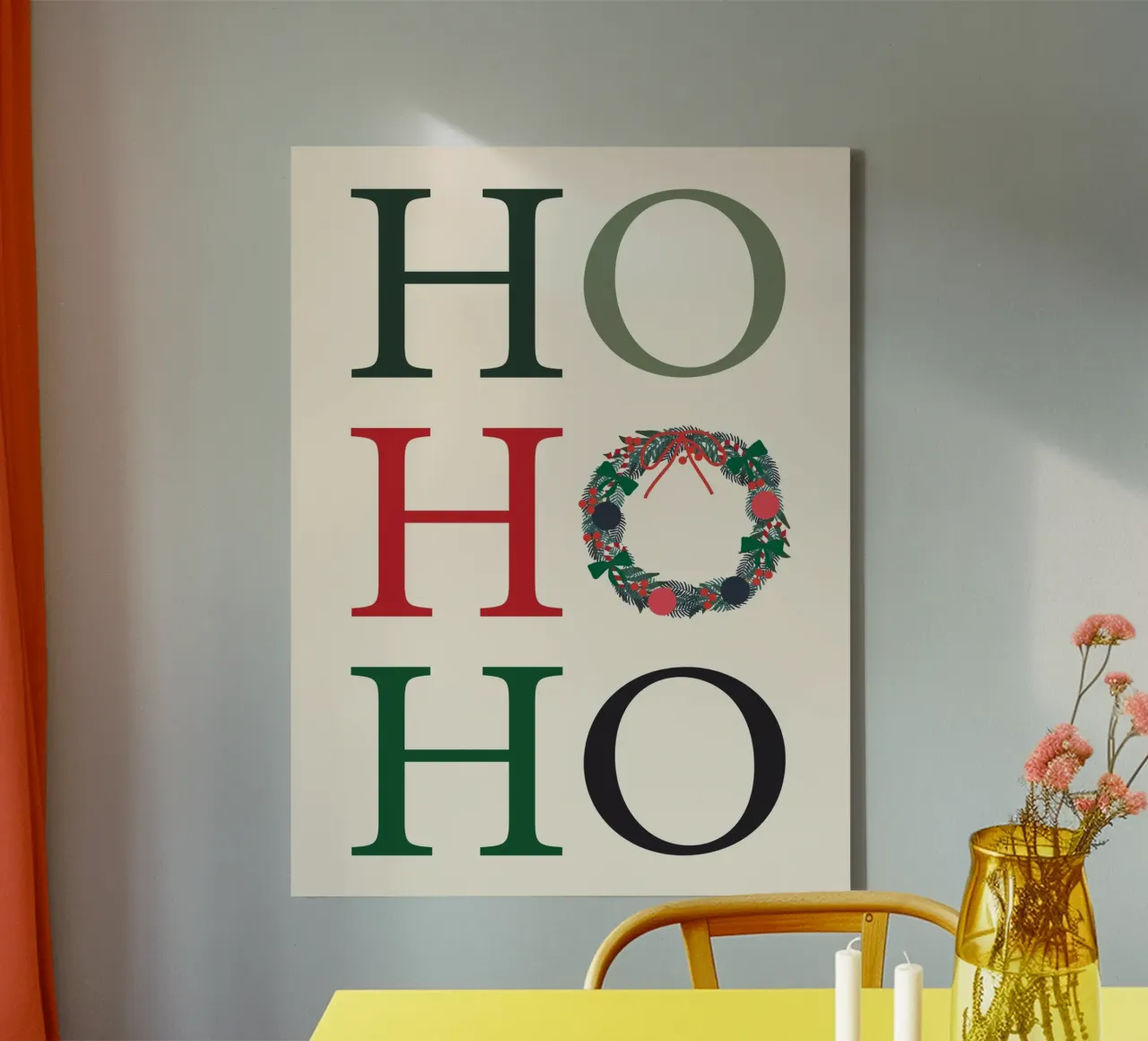 HOHOHO tela con Cornice a cassetta da Bytenar