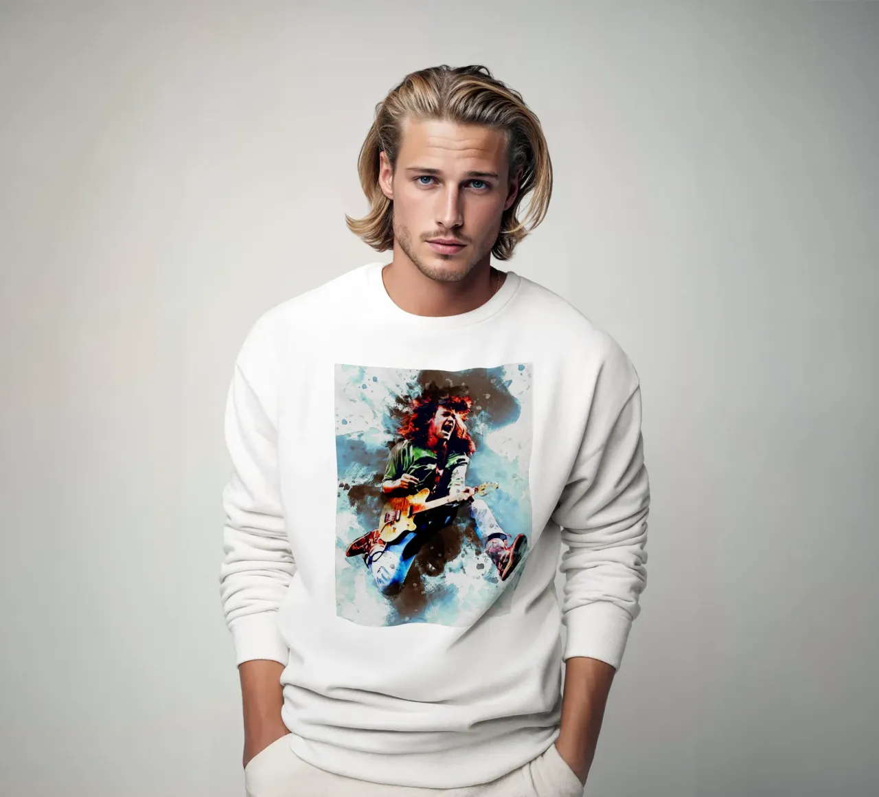 Mancha de Edward Louis Van Halen sudadera de Gunawan Rb