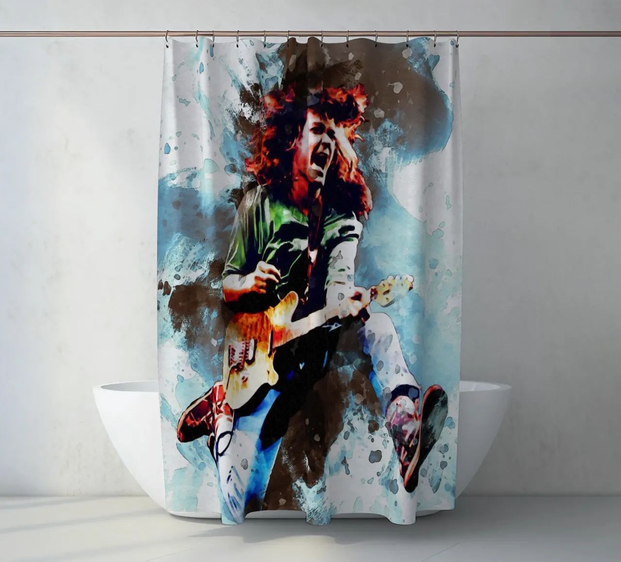 Smudge of Edward Lodewijk Van Halen douchegordijn van Gunawan Rb