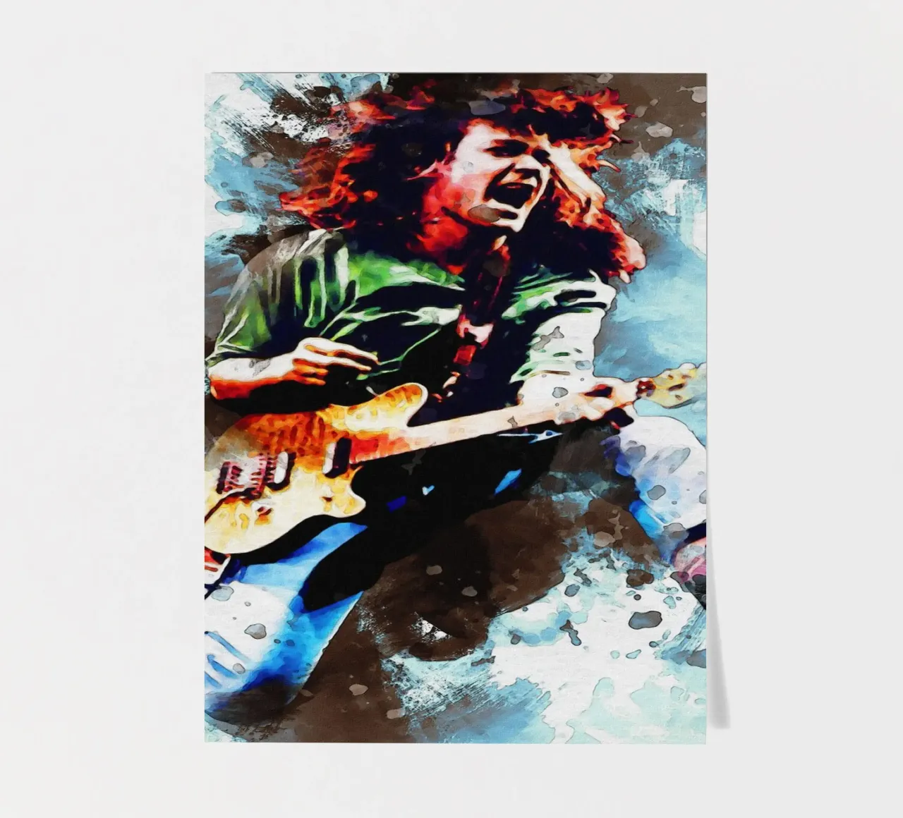 Smudge of Edward Louis Van Halen sticker sheet by Gunawan Rb