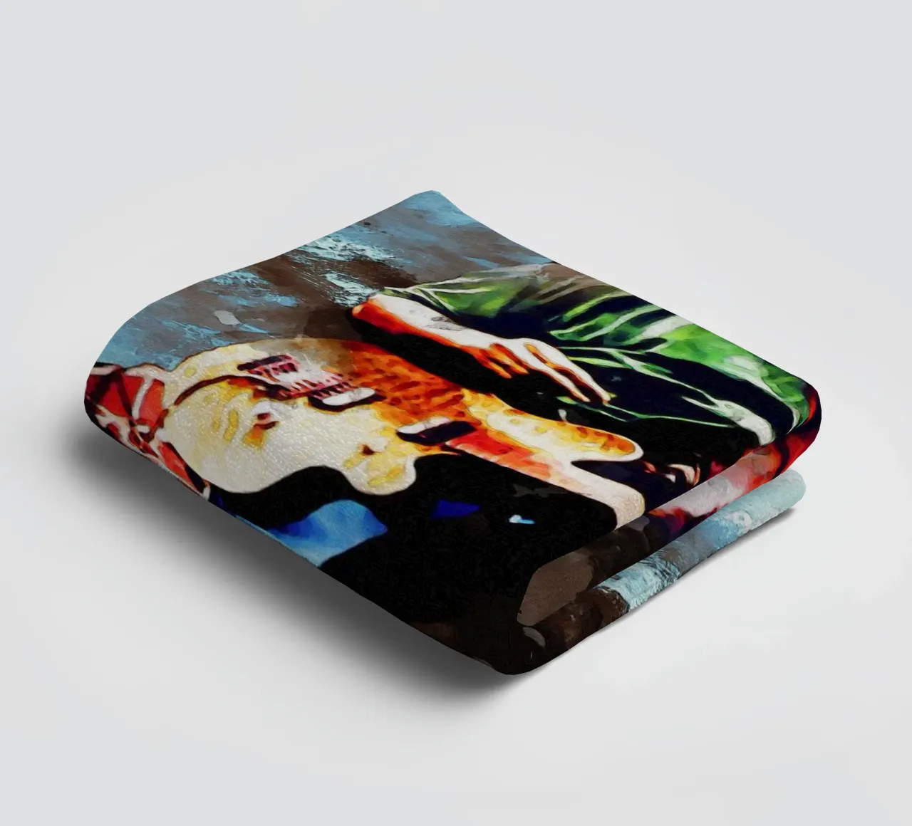 Smudge of Edward Lodewijk Van Halen badhanddoek van Gunawan Rb
