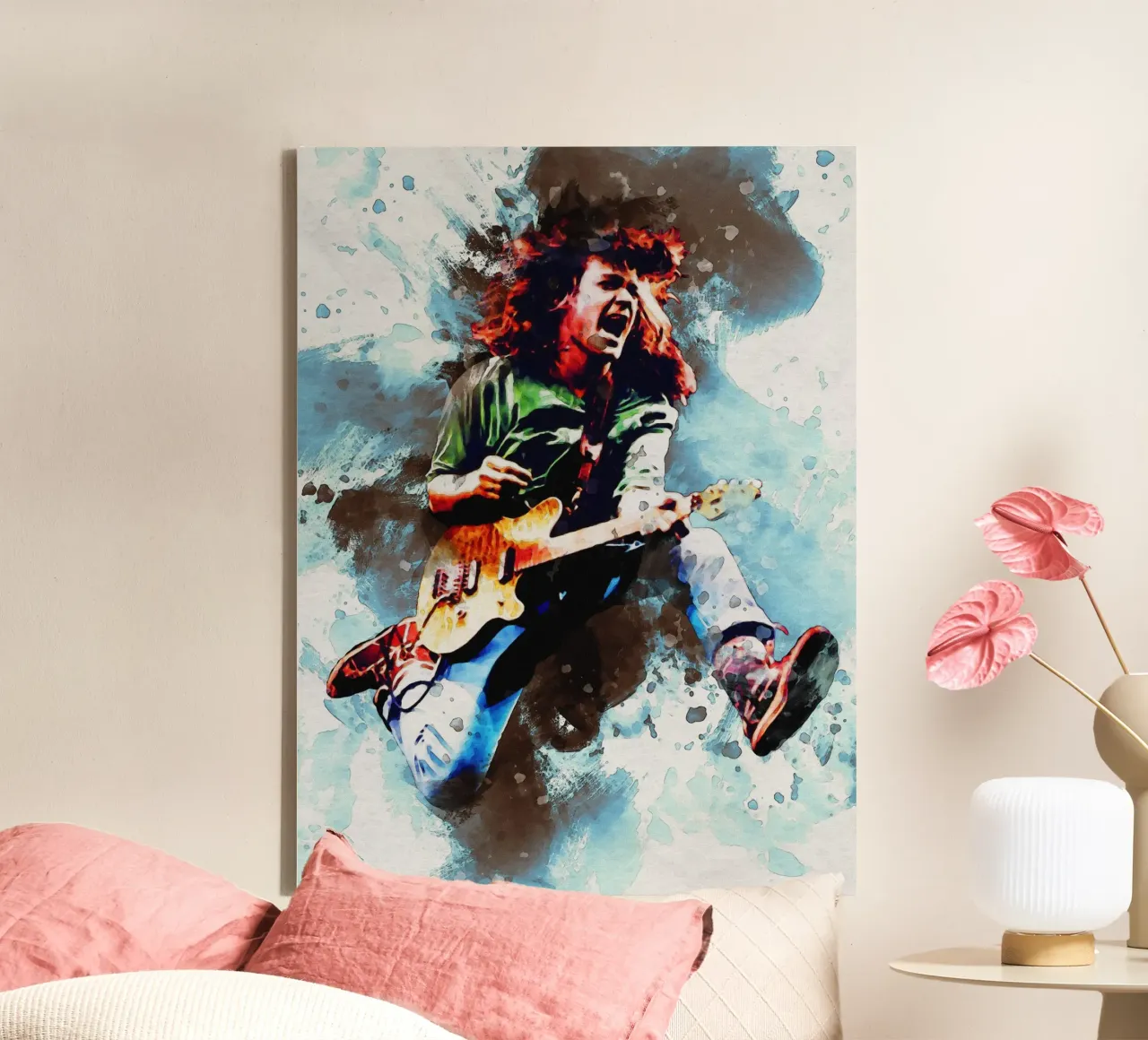 Smudge of Edward Lodewijk Van Halen canvas van Gunawan Rb