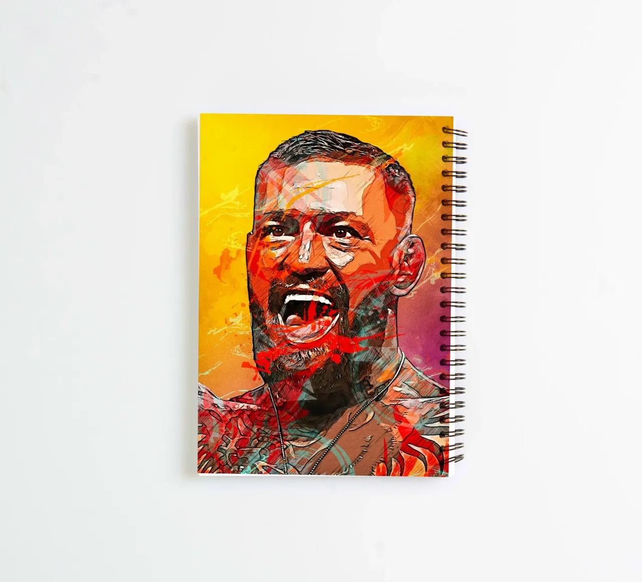 conor mcgregor spiral notebook by tenten