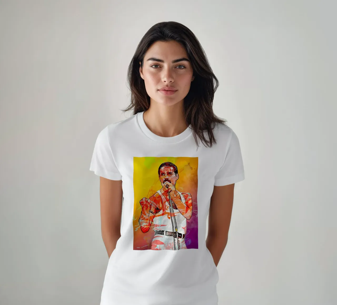 Freddie Mercury t-shirt da tenten