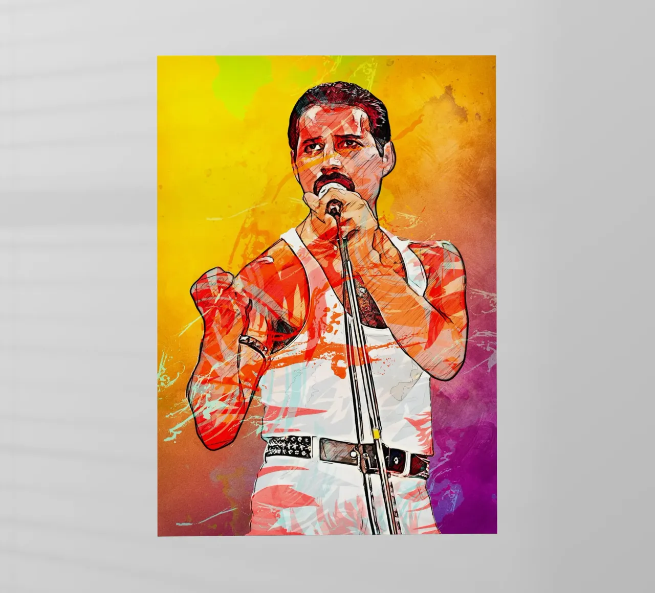 Freddie Mercury pellicola backlit da tenten