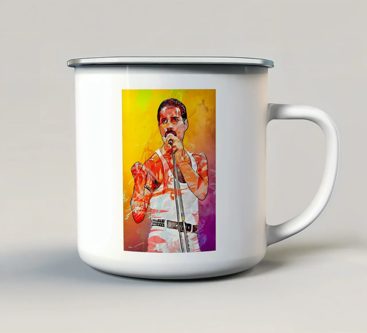 Freddie Mercury tazza in smalto da tenten