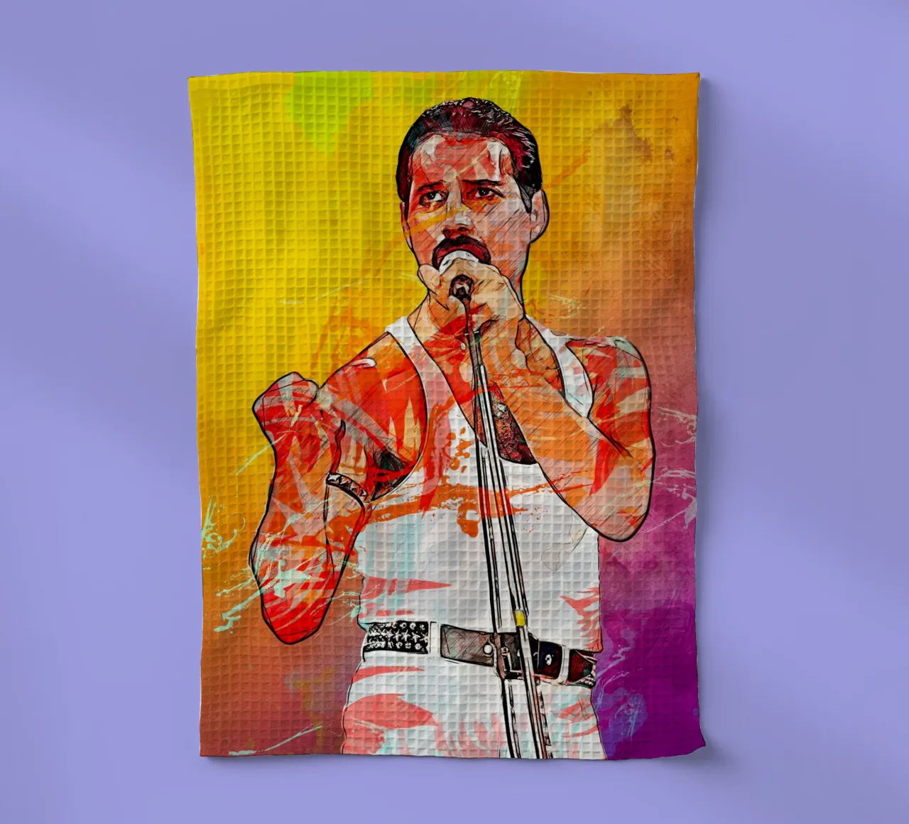 Freddie Mercury canovaccio da cucina da tenten