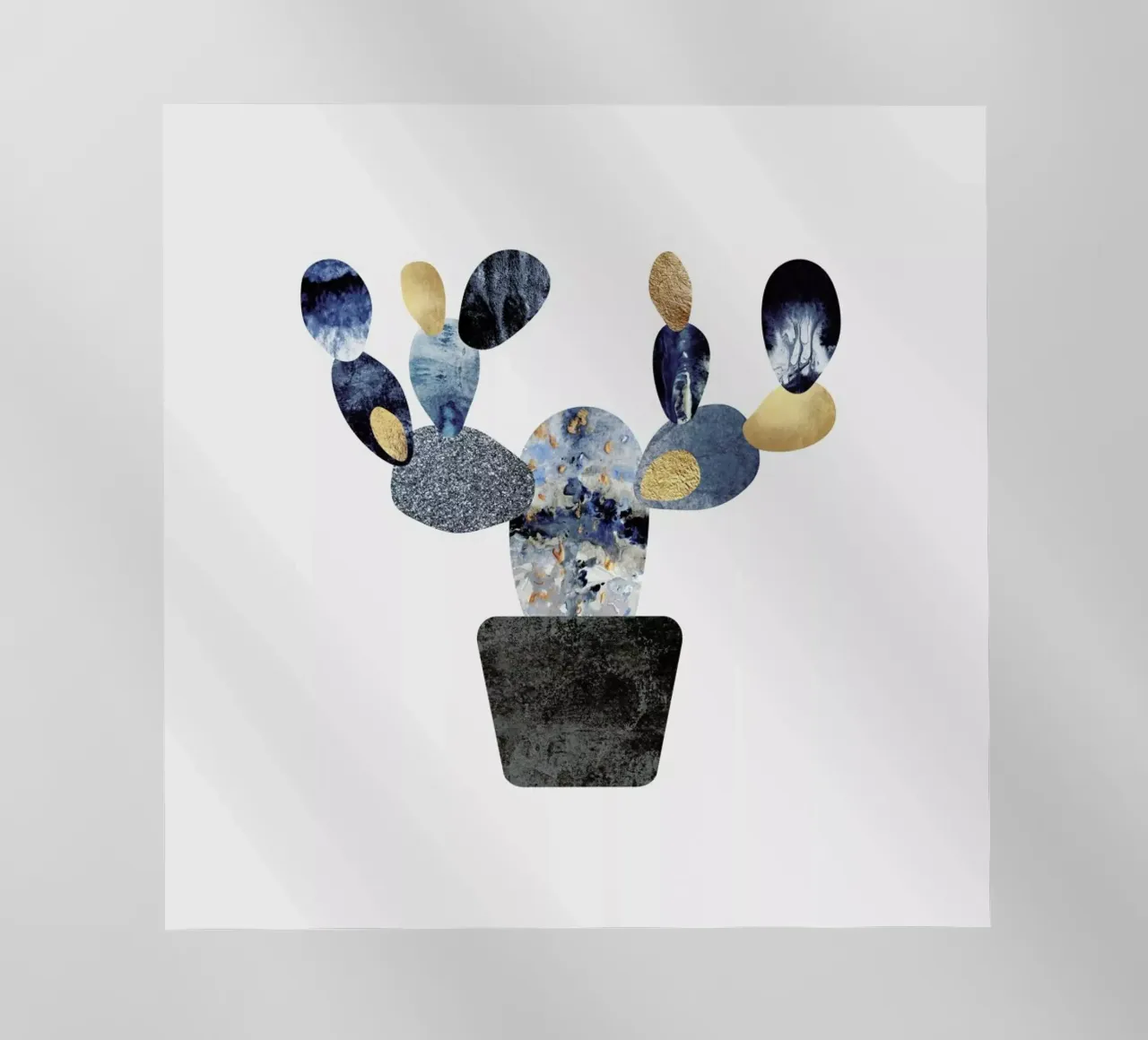 Blue and Gold Cactus pellicola backlit da Elisabeth Fredriksson