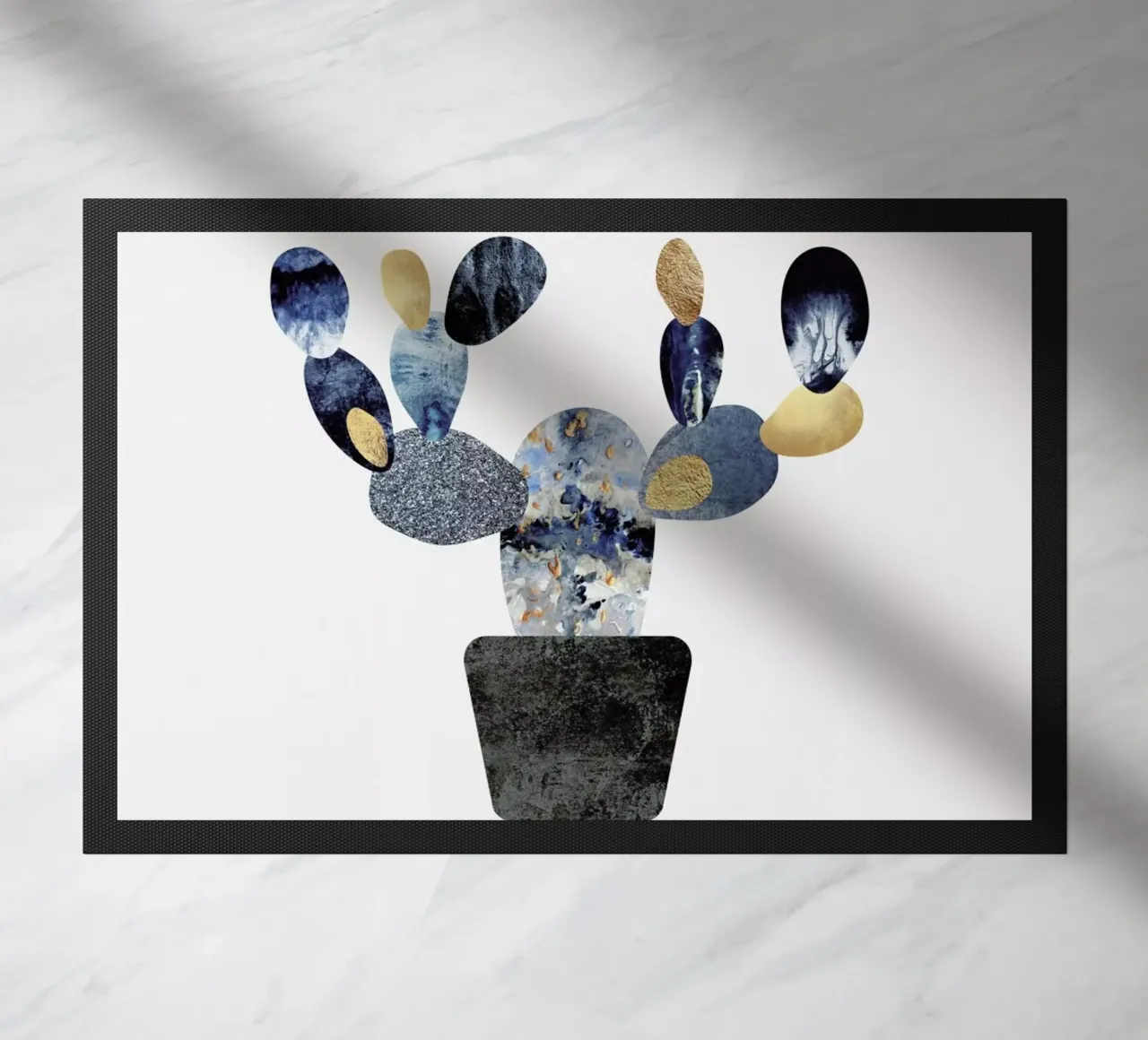 Blue and Gold Cactus zerbino da Elisabeth Fredriksson