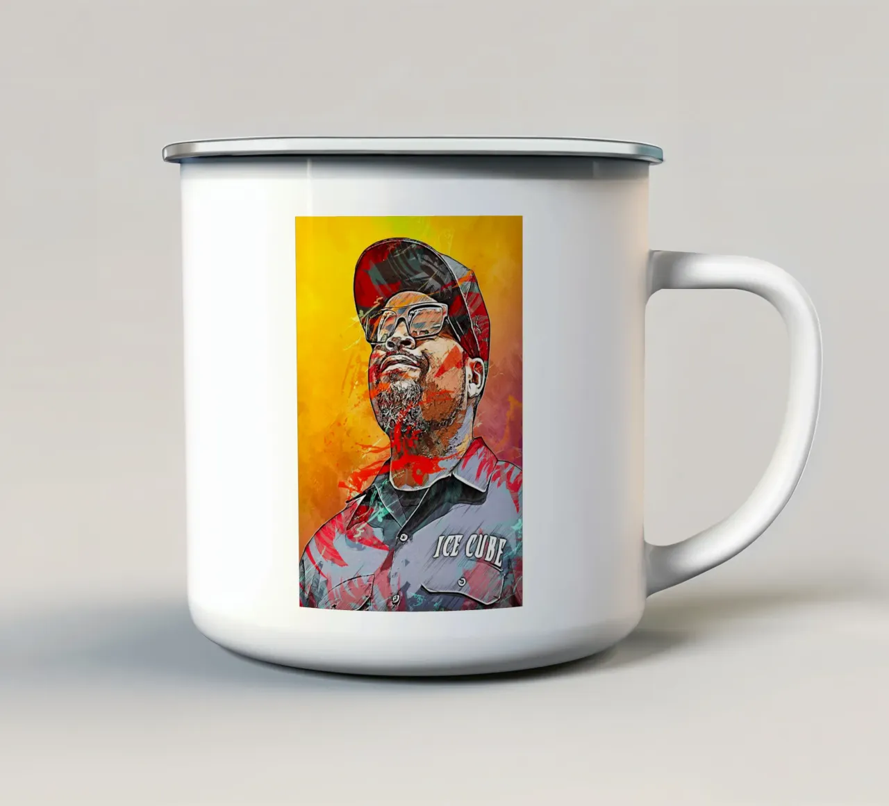 Ice Cube Emaille Tasse von tenten