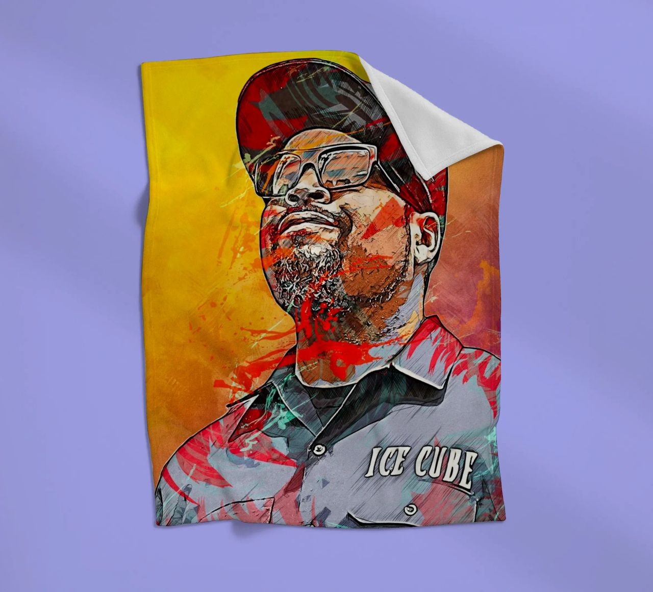 Ice Cube coperta in pile da tenten