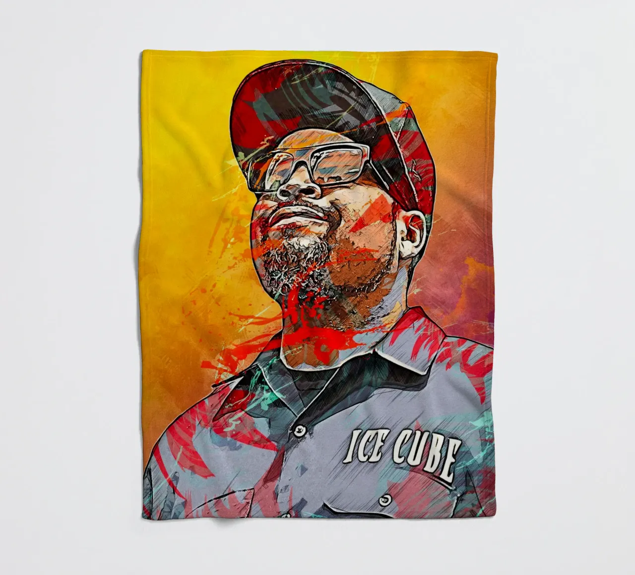 Ice Cube fleece blanket by tenten