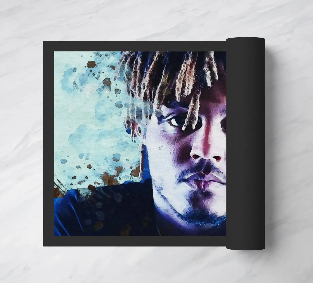 Smudge of Portrait Juice WRLD felpudo de Gunawan Rb