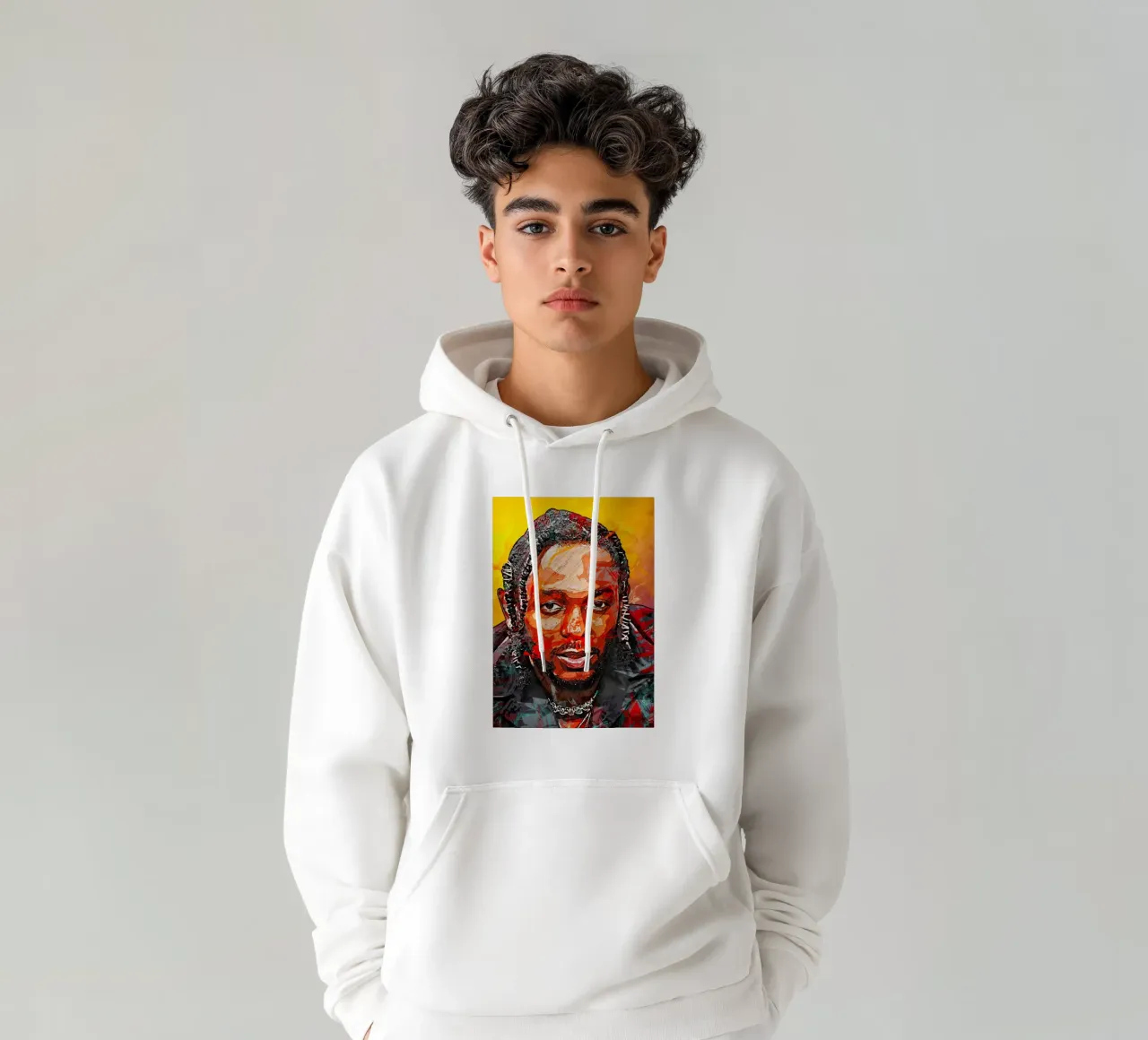 Kendrick Lamar felpa con cappuccio da tenten