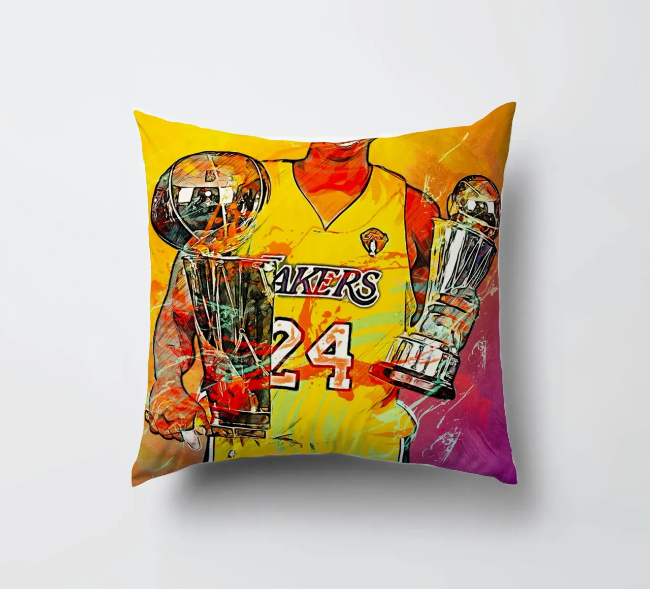 Kobe Bryant LA Lakers cuscino da tenten