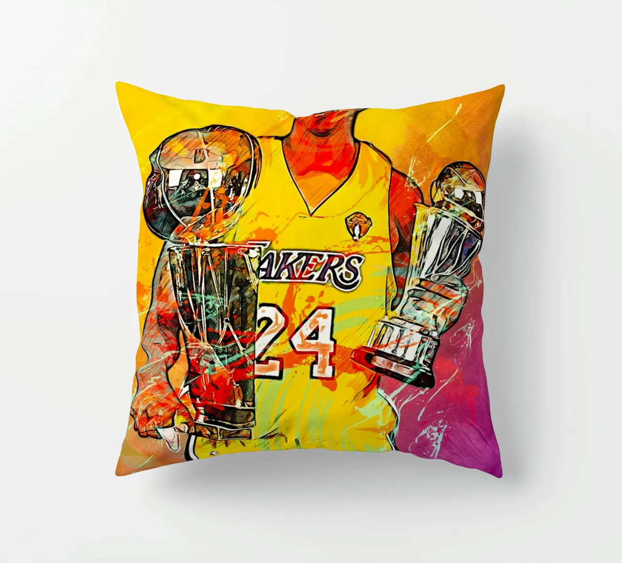 Kobe Bryant LA Lakers cuscino da tenten