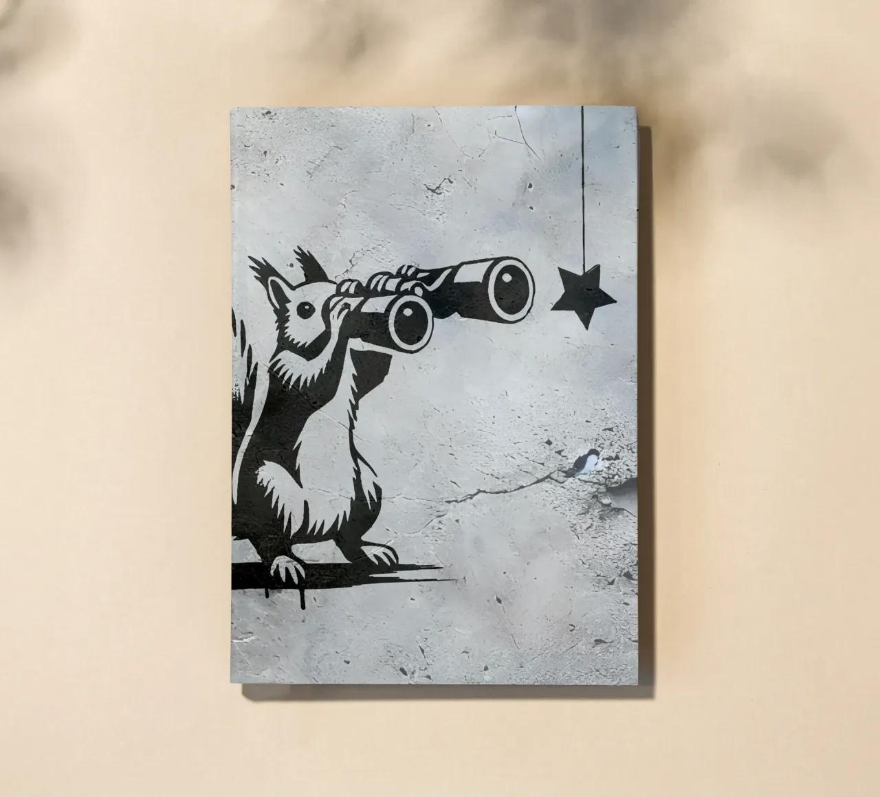 Squirrel with binoculars - In search of the stars notebook by namosh