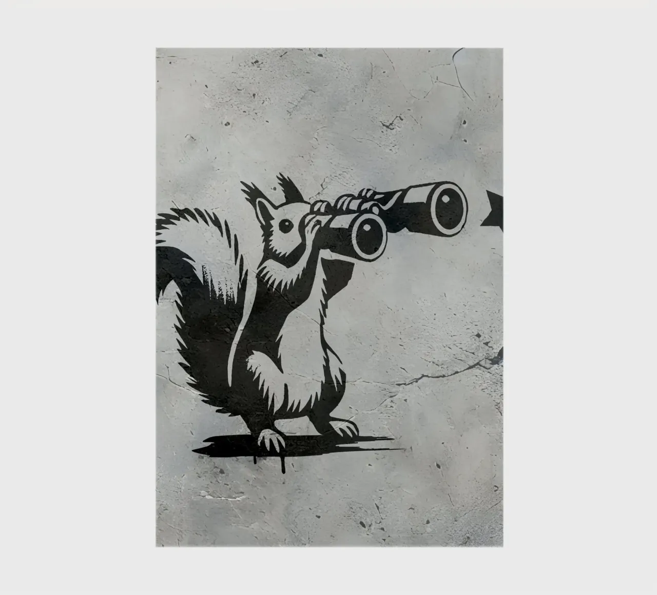 Squirrel with binoculars - In search of the stars notebook by namosh