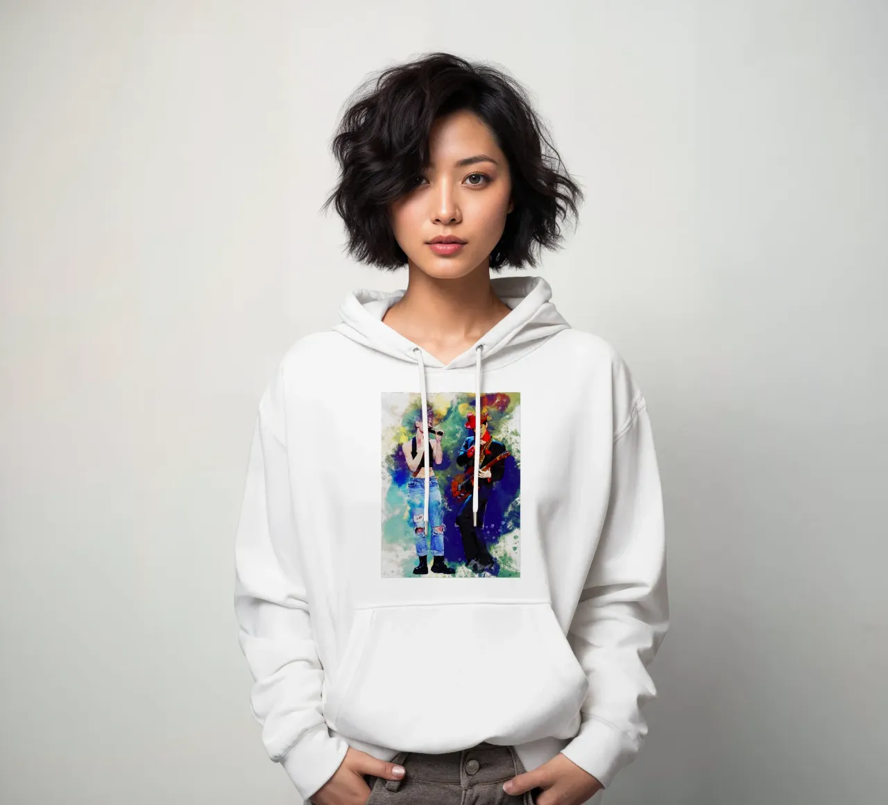 Smudge Sinéad O'Connor & Prince felpa con cappuccio da Gunawan Rb