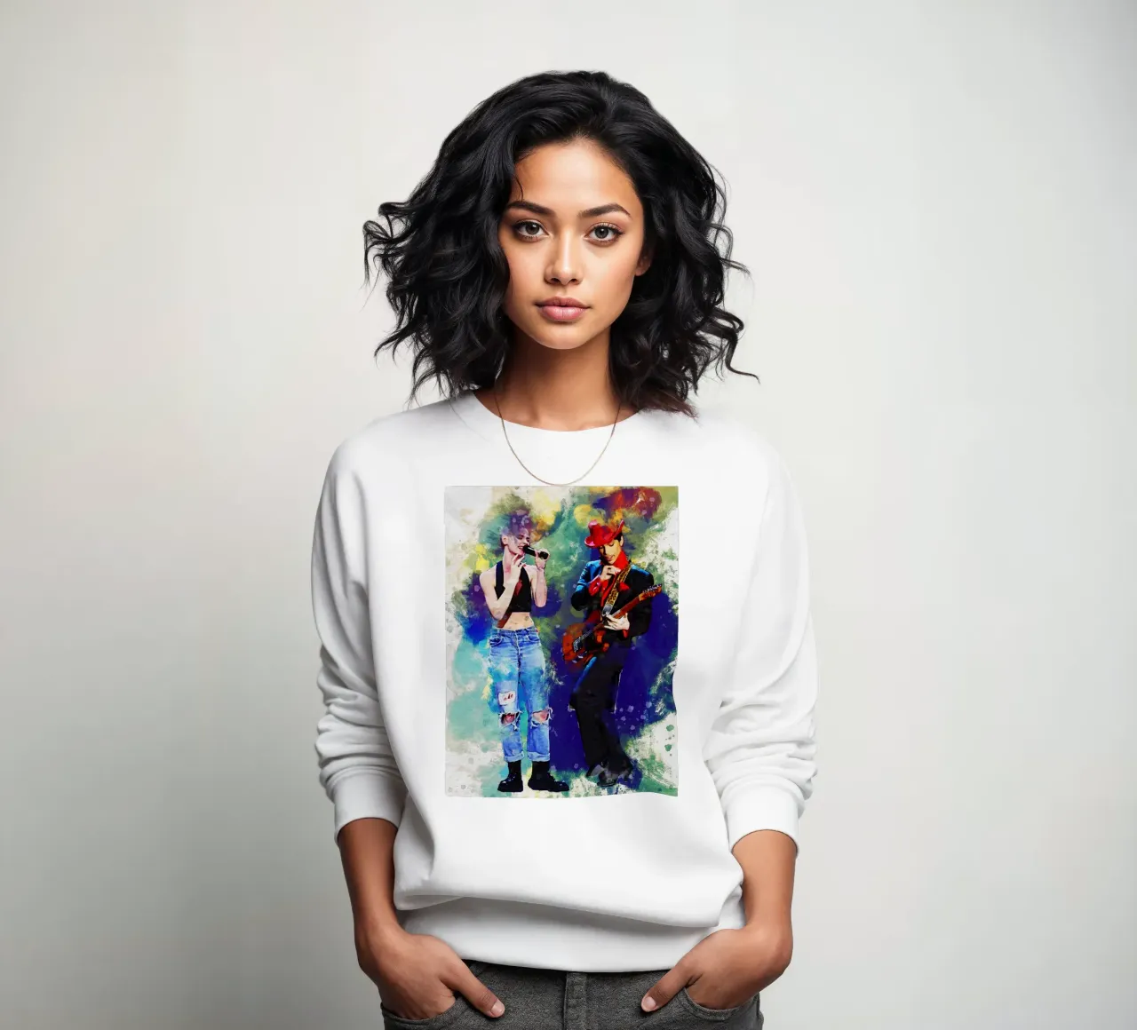 Smudge Sinéad O'Connor & Prince felpa da Gunawan Rb