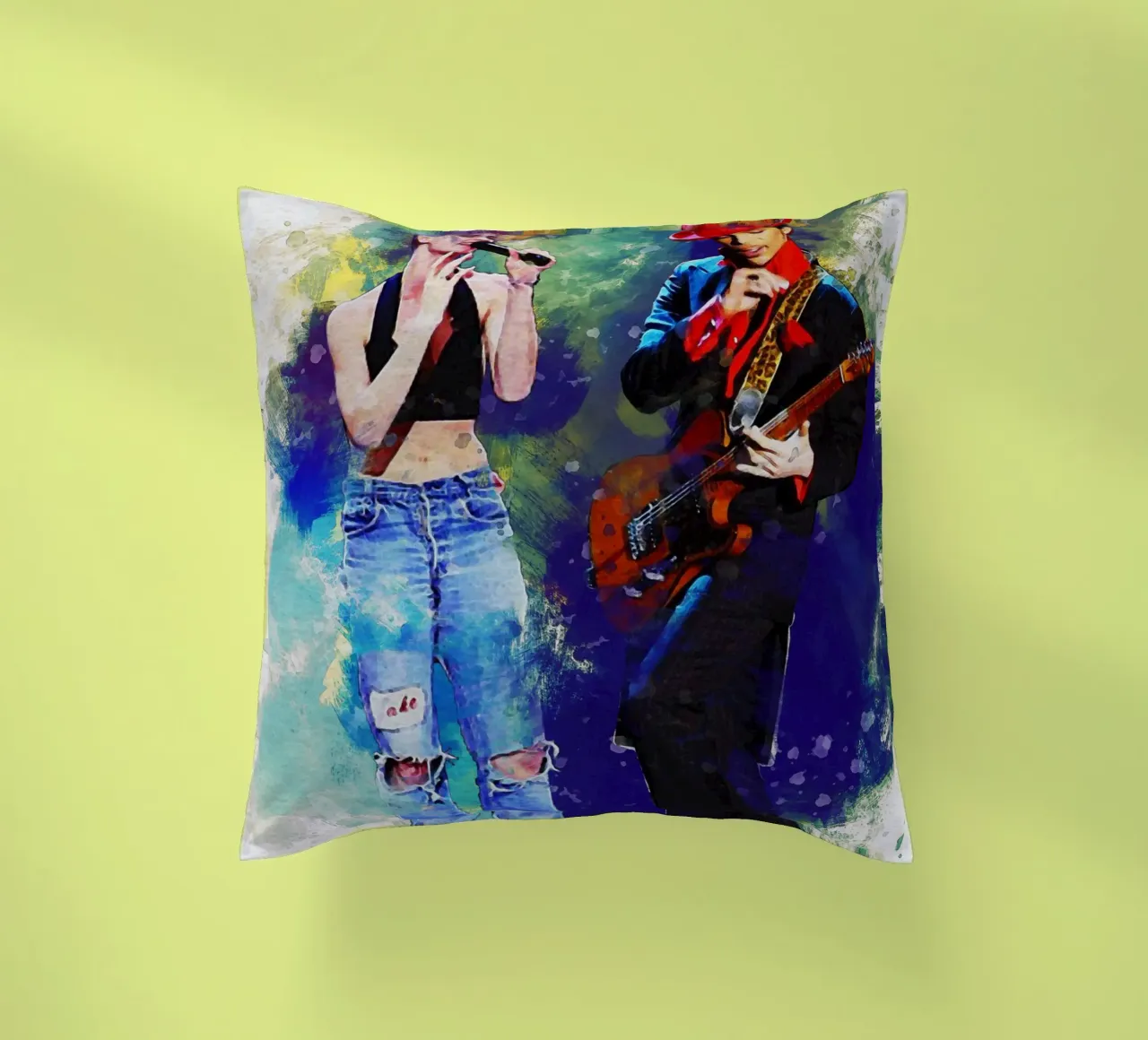 Smudge Sinéad O'Connor & Prince cuscino da Gunawan Rb