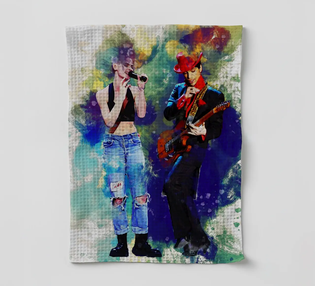 Smudge Sinéad O'Connor & Prince canovaccio da cucina da Gunawan Rb