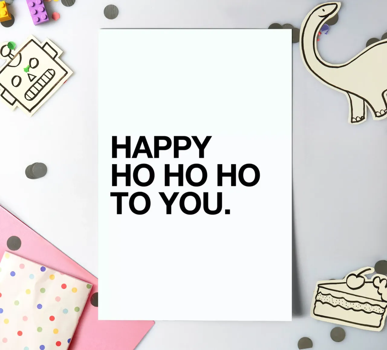 Ho Ho Ho sticker sheet by Mottos by Sinan Saydik