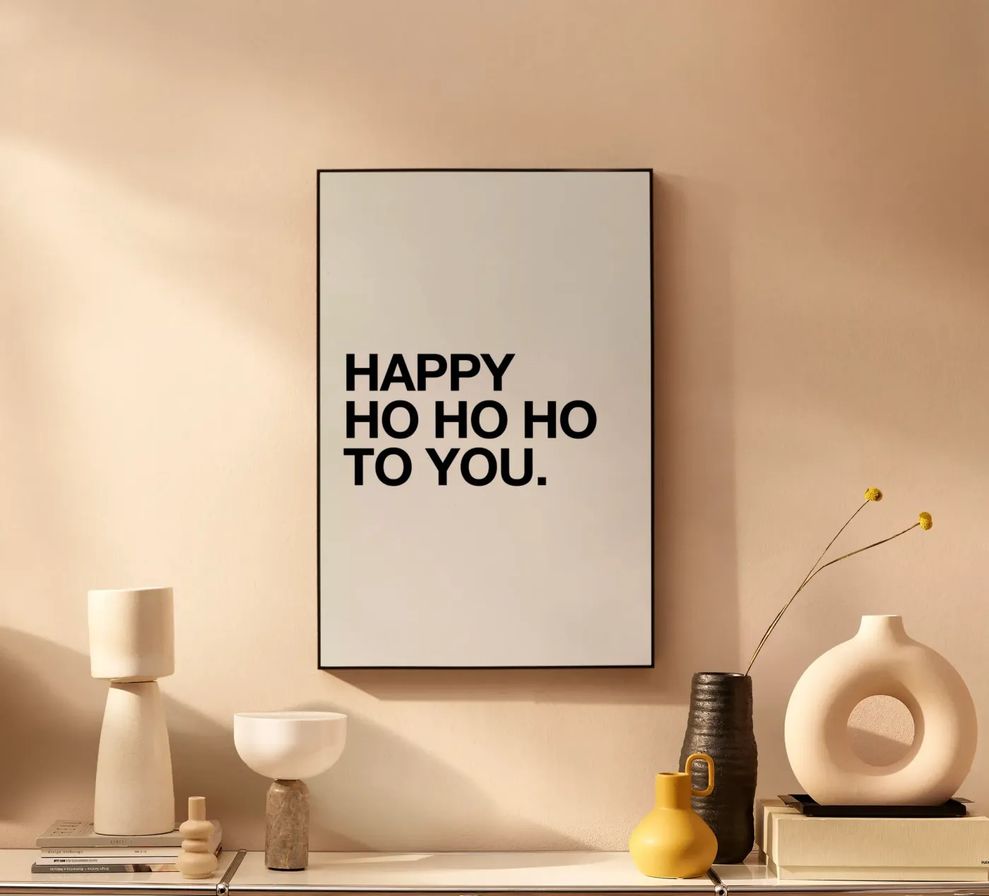 Ho Ho Ho Acryl-Glas von Mottos by Sinan Saydik