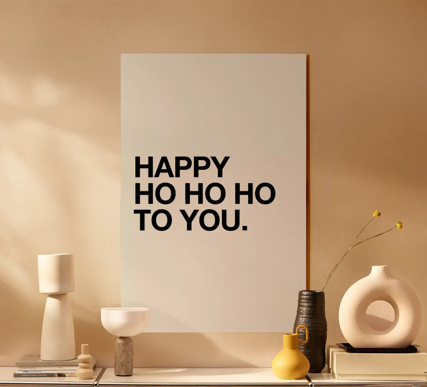 Ho Ho Ho Acryl-Glas von Mottos by Sinan Saydik