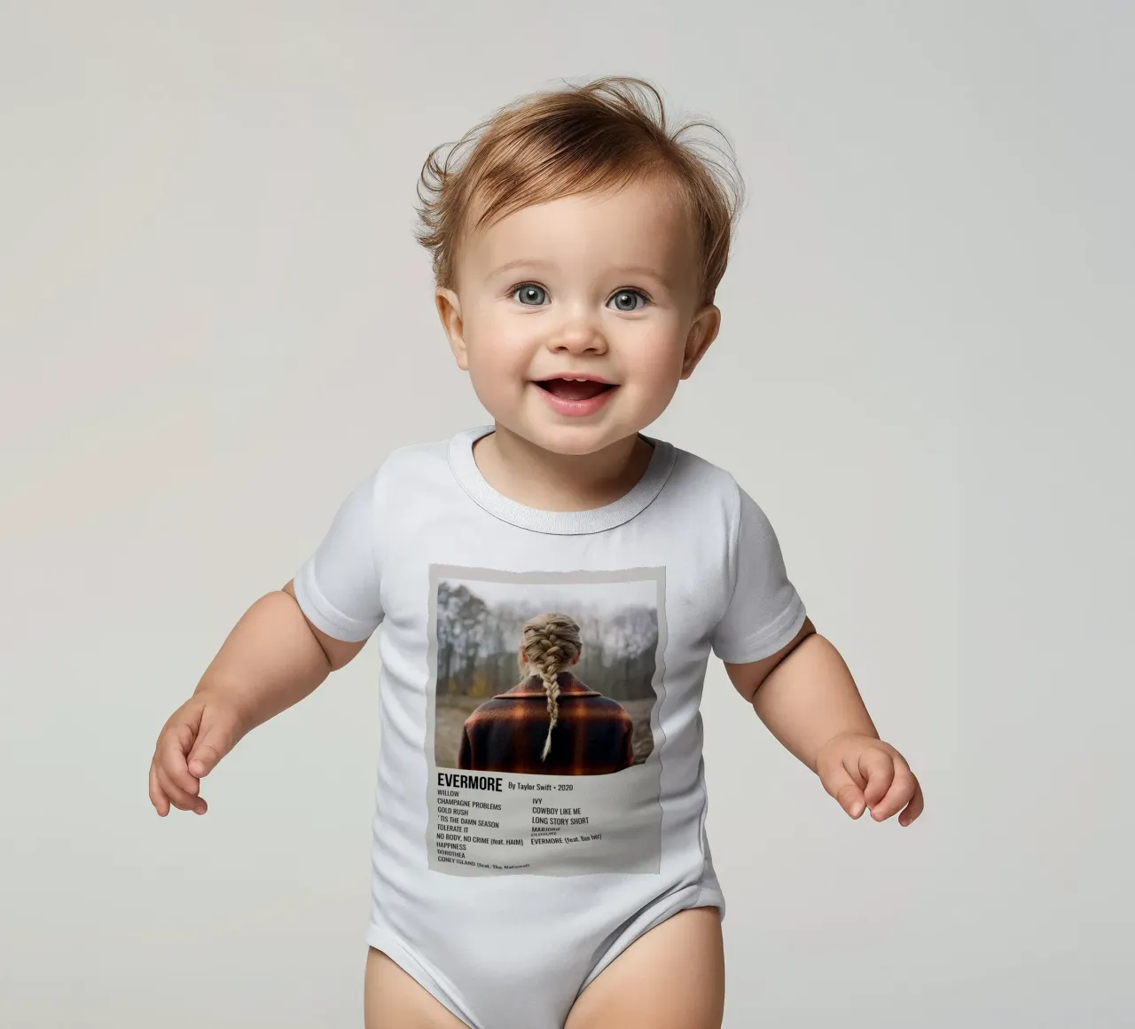 EVERMORE By Taylor Swift • 2020 body neonato maniche corte da SoundStudio